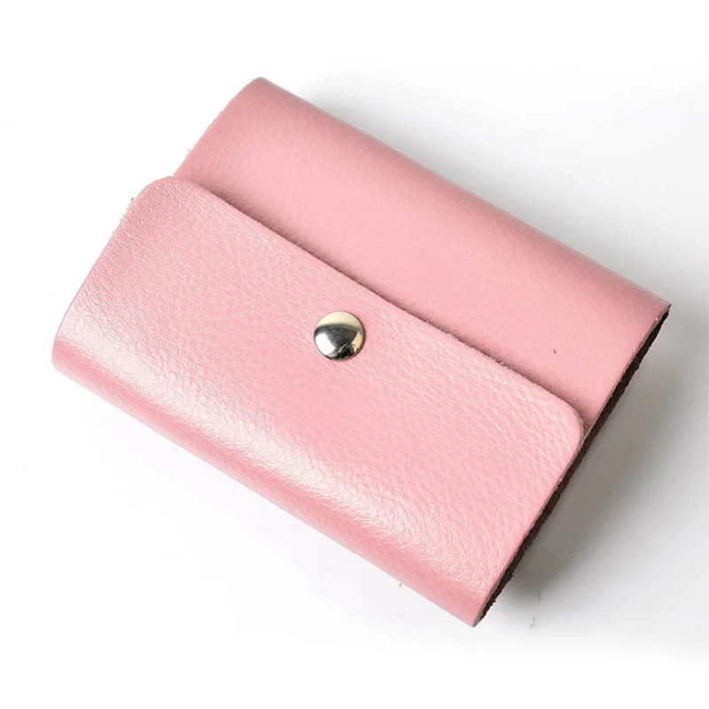 100% Genuine Leather Card Holder Business Card Holder Women&Men's Card ID Holders For Businessman Fashion Cow Leather Cardholder (7)