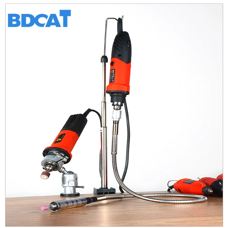 BDCAT Dremel holder hanging bracket power Accessories tools flex shaft Mini drill support multifunc