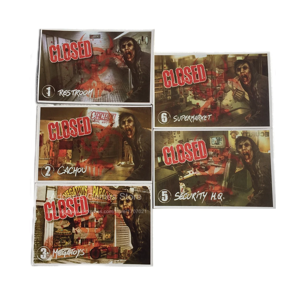 Mall of Horror зомби рынок настольные игры 3 6 игроков ужасов настольная игра Zombies Board