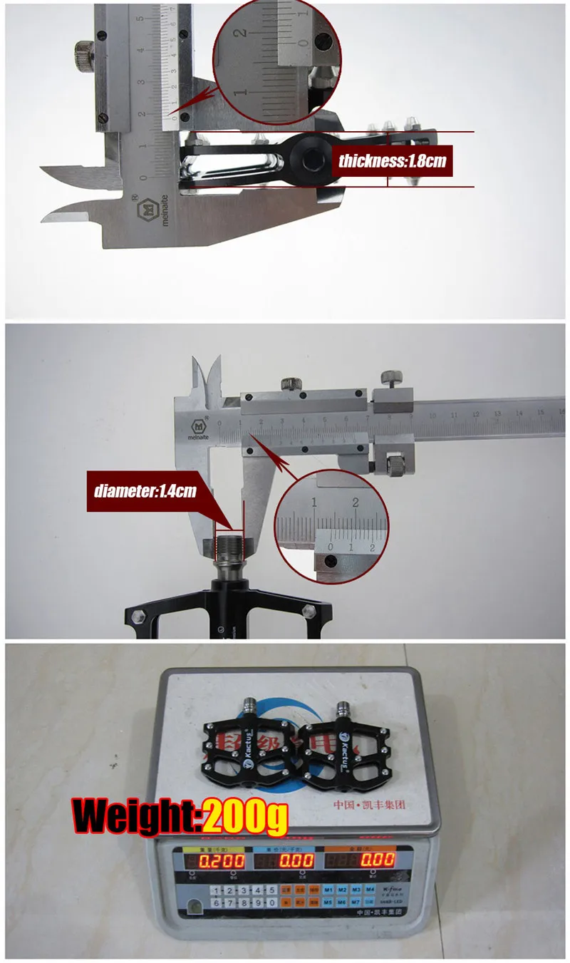 KACTUS 200 г/пара, сверхлегкая титановая ось, педаль горного велосипеда с ЧПУ, шоссейный велосипед с 6 подшипниками, корпус из магниевого сплава, BMX 16 T, педаль