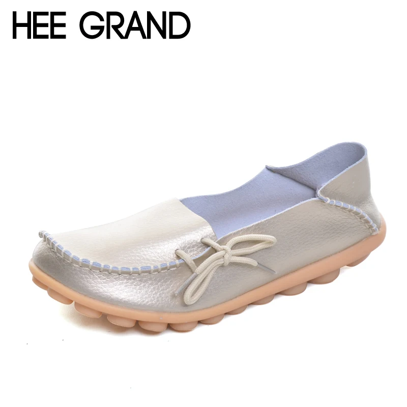 HEE GRAND/Женская обувь из спилка повседневные Лоферы без шнуровки туфли на плоской