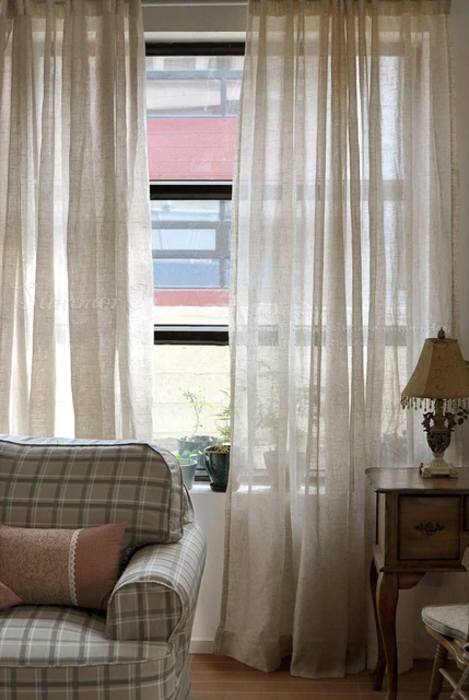 270 cm Hoge) Amerikaanse land stijl gordijnen voor woonkamer linnen ... 270 cm Hoge) Amerikaanse land stijl gordijnen voor woonkamer linnen ...