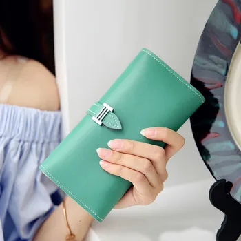 

Clutch Women Credit Card Holder Wallet Female Big Long Purse Pu Leather Money Cash Zipper Pocket Ms Portafoglio Casual Handbag