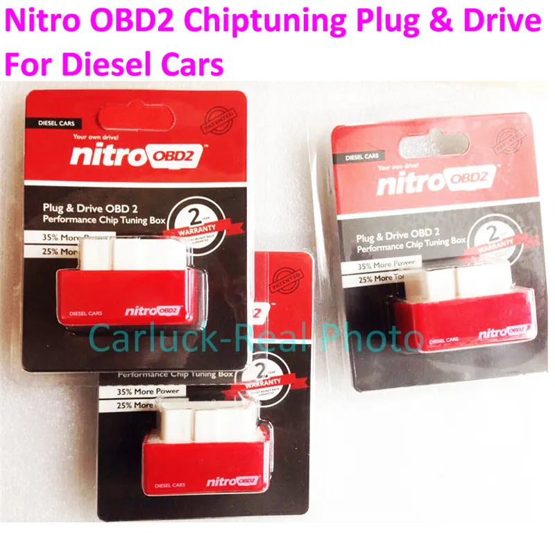 Мощный чип блок настройки Plug Drive NitroOBD2 дизельный Nitro OBD2 дизельный Интерфейс чип блок настройки интерфейс для дизельного автомобиля