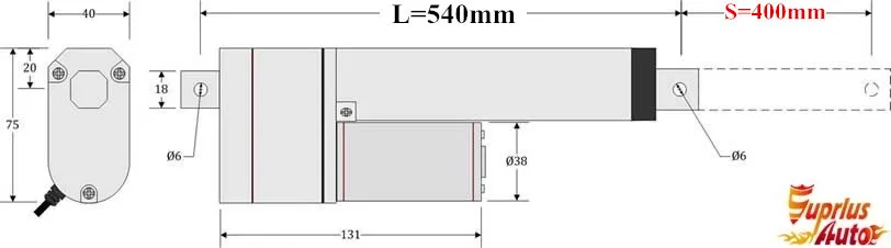 12 V/24 V линейный привод! 16 дюймов/400 мм путешествия 1000N/225LBS потенциометры нагрузки с потенциометром отзывы линейных приводов