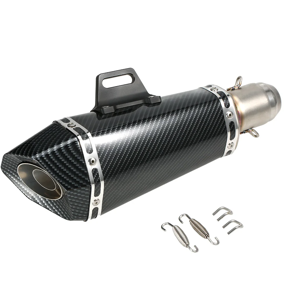 51 mm Refit Exhaust Muffler Artificial Carbon Fiber Muffler Pipe Small
