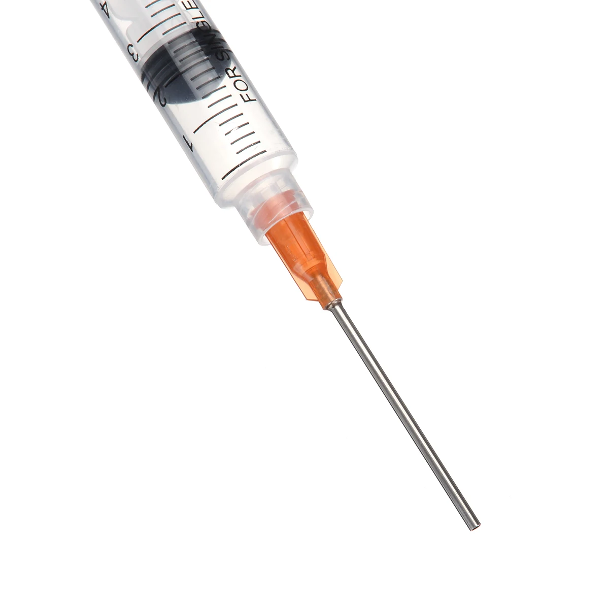 5 Piece 5ml Syringe Crimp Sealed Chemical Needle Tips Plastic Transparent Syringes For Glue Oil Ink Measuring Tools