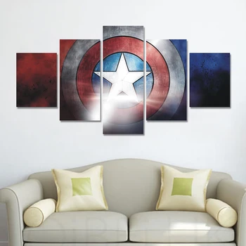 

2017 Sale Paintings Cuadros Hot Selling Home Decor Hd Quality Canvas Painting 5 Panels/set On Wall Art Pictures For Living Room