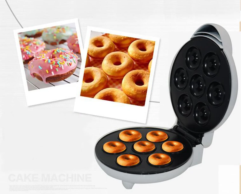 

Mini Donut Making Machine Eggs Cake Baking Breakfast Waffle Electric Donut Maker EU plug Automatic Pancake Doughnut Makers