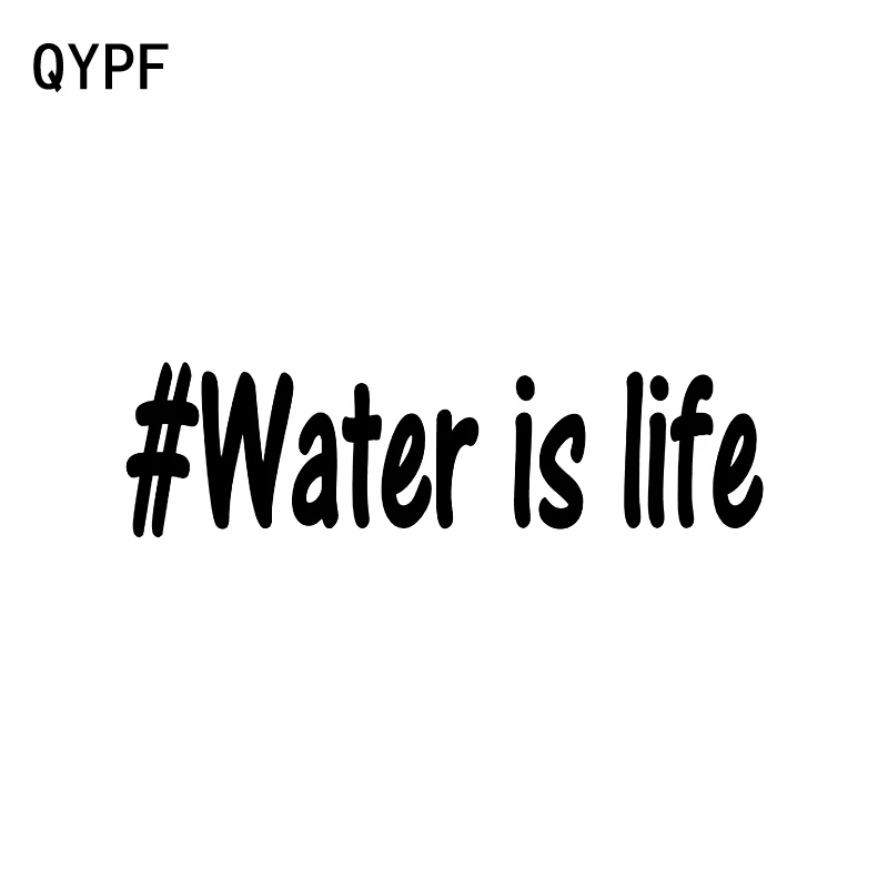 QYPF 15 7 см * 4 3 # виниловая мотоциклетная наклейка Water Is Life для автомобиля Стайлинг