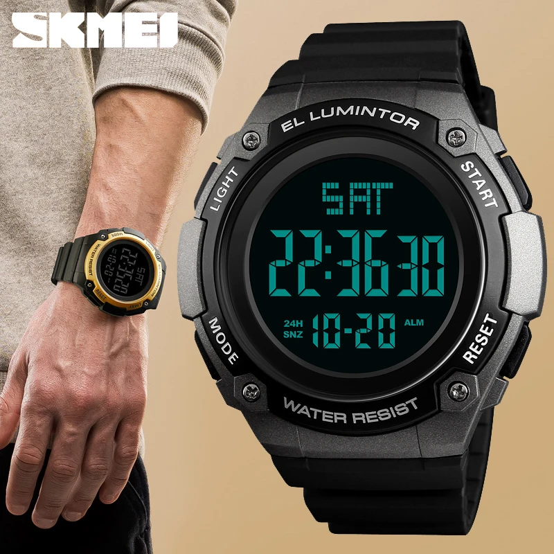 

SKMEI Outdoor Sports Watches Mens Top Brand Digital Wristwatch Backlight Waterproof Military Electronic Watch Relogio Deportivo