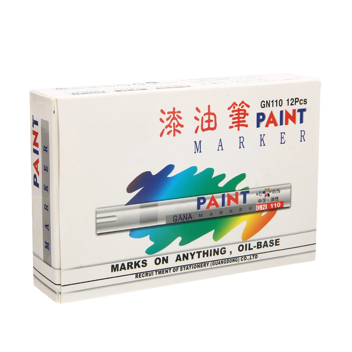 12pcs New White Marker Pens Waterproof Permanent Car Tyre Tire Tread Rubber Paint Marker Pen DIY Album Paper Stationery