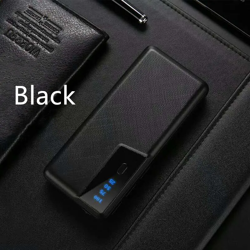 10000 мАч Внешний аккумулятор с двумя usb-выходами из алюминиевого сплава для смартфонов IPhone XS 8plus 7S
