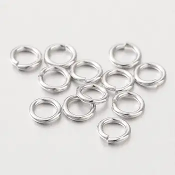 

Sterling Silver Jump Rings, Close but Unsoldered, Platinum, 5x0.8mm