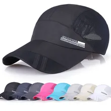 Уличные кепки для бега сетчатый дышащий мужской бейсбол, Гольф Кепка летняя Регулируемая шляпа для путешествия Спортивная Кепка s для мужчин и женщин