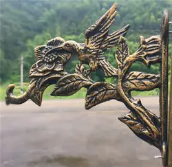 2 чугун птица кашпо для цветов настенное крепление Сад дворе дома Декор Ретро металлический крючок-вешалка для подвешивания цветочный