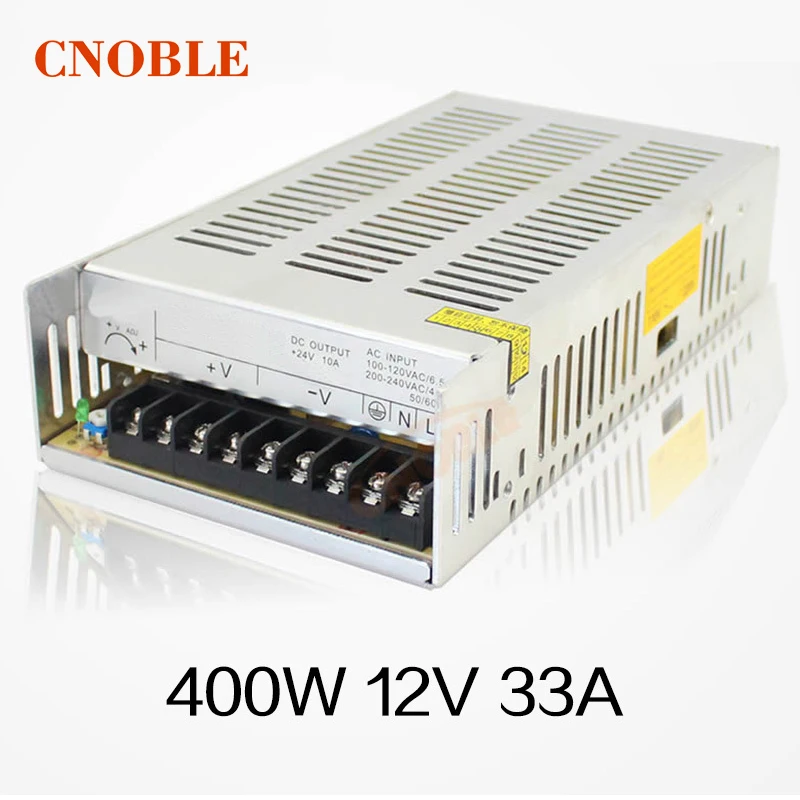 

Best quality 12V 33A 400W Switching Power Supply Driver for LED Strip AC 100-240V Input to DC 12V