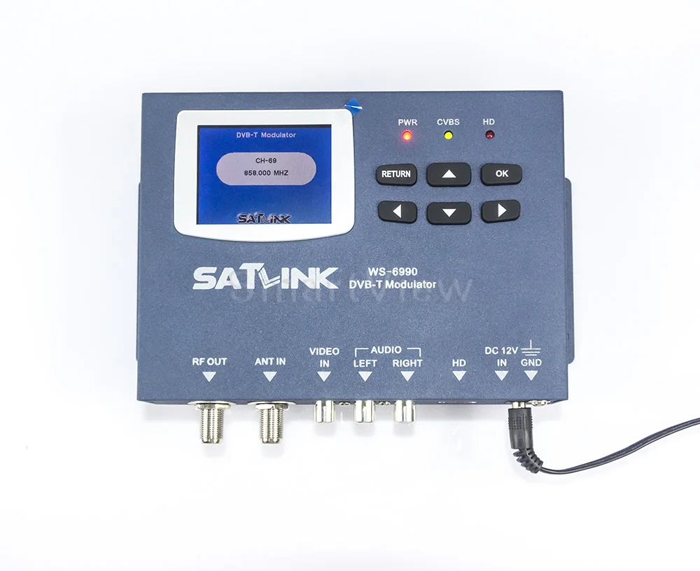 Satlink DVB-T WS-6990 наземный искатель 1 Route DVB-T модулятор/AV/HD метр WS6990 Satlink 6990 цифровой искатель