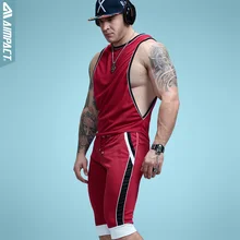 Aimpact сетчатые мужские шорты для бодибилдинга, фитнеса, летняя одежда для отдыха, домашняя одежда, шорты для тренировок, спортивные шорты для мужчин SXZ048