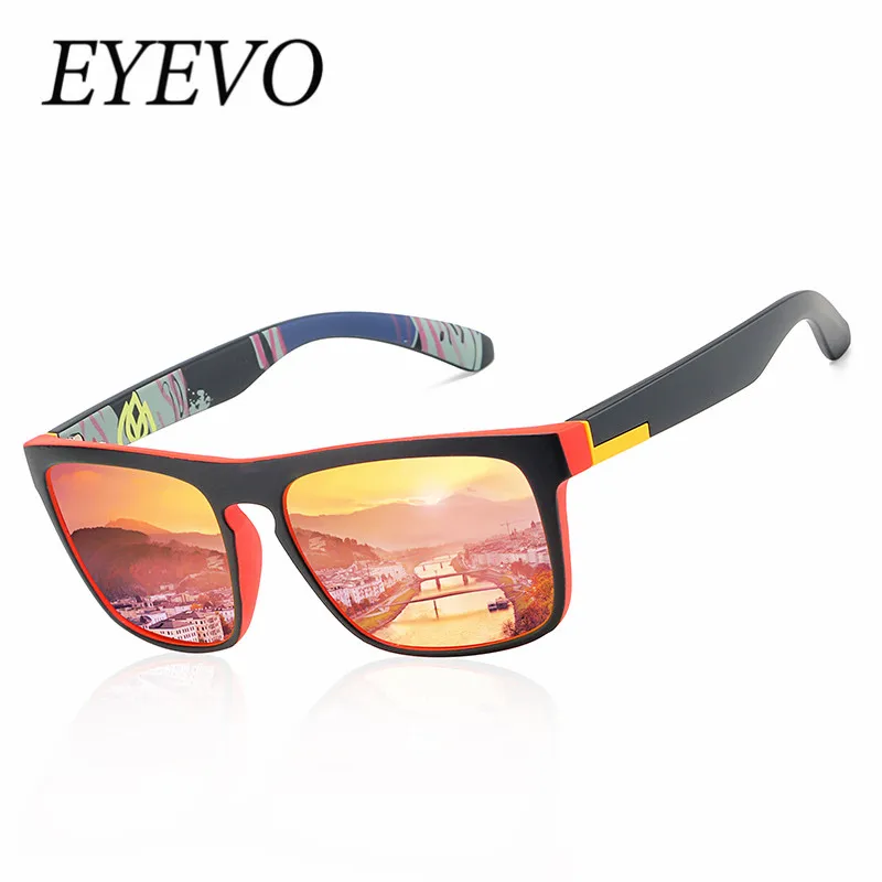 EYEVO бренд классический квадратный Пластик поляризационные мужские солнцезащитные очки Для мужчин с солнцезащитные очки водительские очки для рыбалки