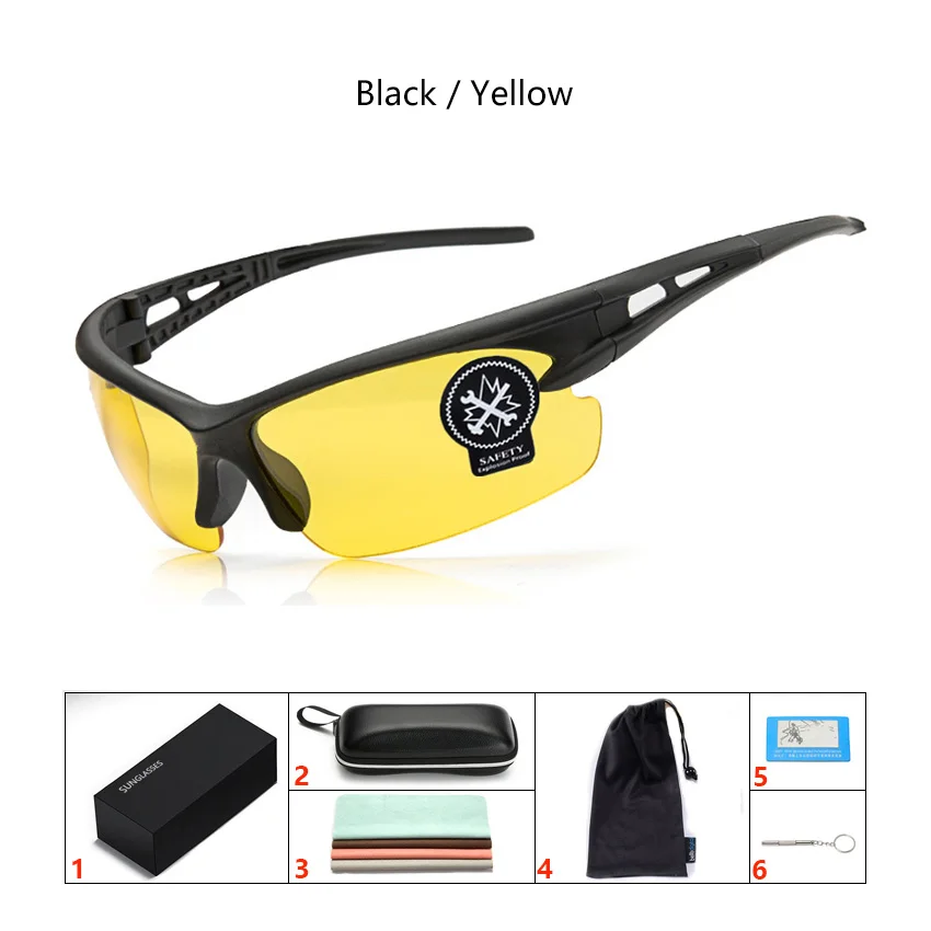 HD016 Велоспорт очки спортивные солнцезащитные очки Для мужчин велосипед очки велосипедные очки для велоспорта с Чехол для очков - Цвет: 03