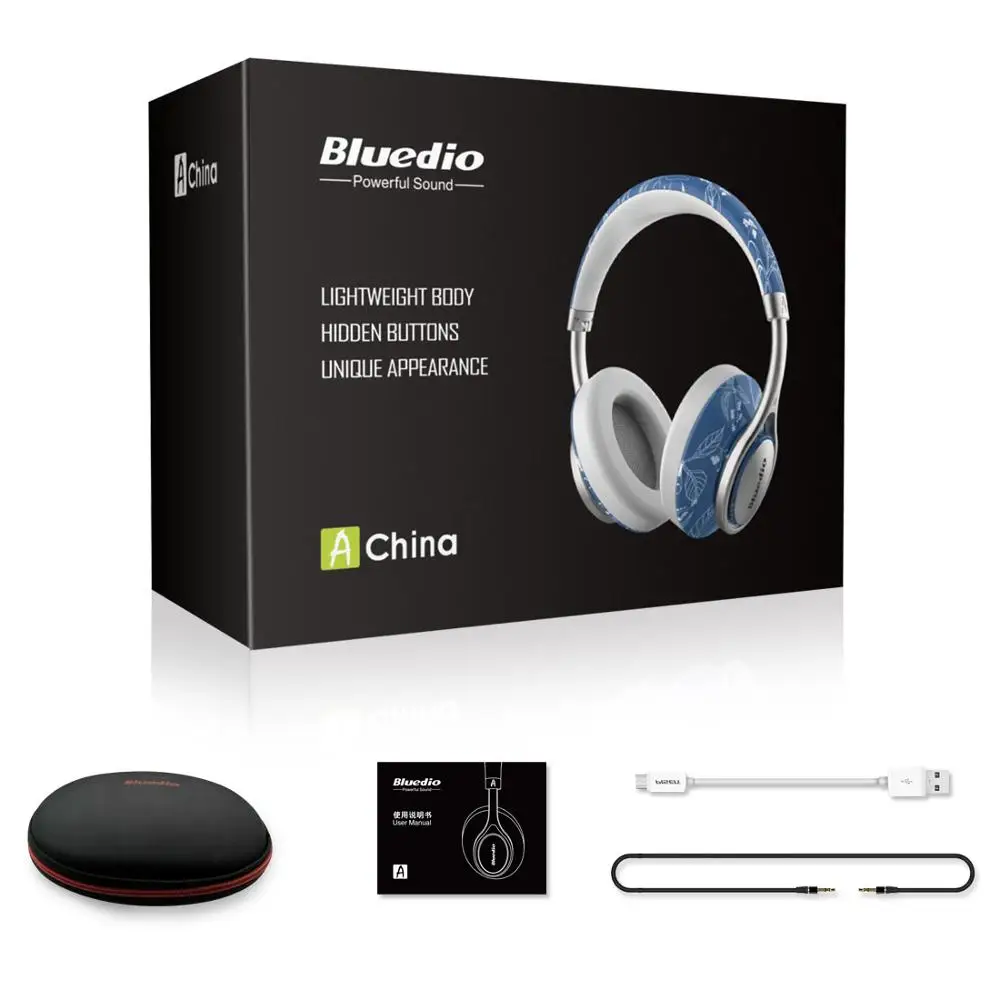 Bluedio A2 5,0 Bluetooth Наушники Модные беспроводные портативные стерео наушники с шумоподавлением с микрофоном для телефона