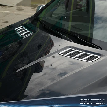 

SRXTZM 2X Car Front Engine cover Hood Air Vent Outlet Cover Trim Frame Styling Sticker For Mercedes Benz GL GLE GLS ML Class X16