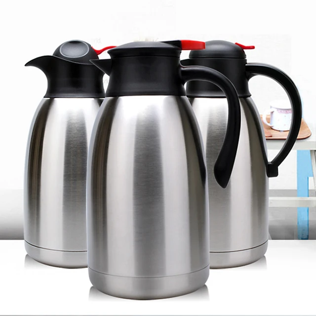 Stainless Steel Thermos Coffee Pot Household Hot Water Bottle Stainless Steel Thermos Coffee Pot Household Hot Water Bottle Thermoes Kettle High Quality Vacuum Tea