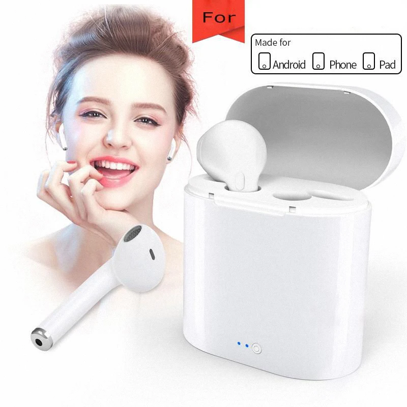 

i7s tws Bluetooth Earbuds TWS Wireless Headsets Stereo In-Ear Earphones With Charging Box for ios and Android
