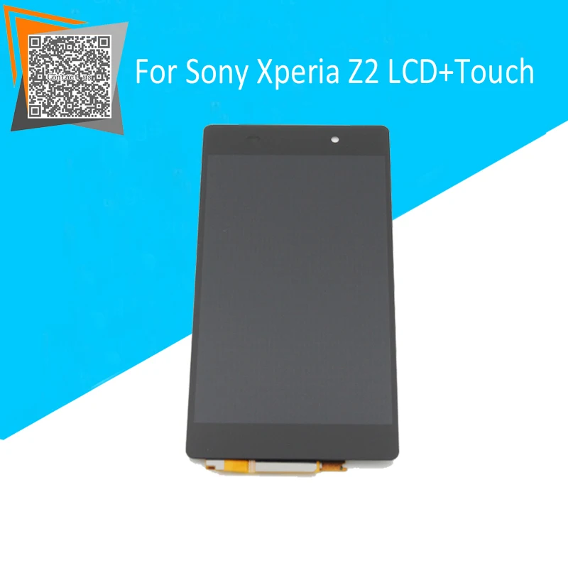 

Black Replacement Parts for Sony Xperia Z2 LCD Display with Touch Screen Assembly High Quality + Original LOGO