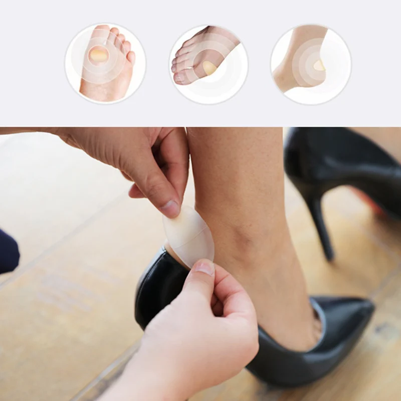 

4pcs Heel Sticker Anti-wearing Hydrocolloid Blister Plaster Adhesive Gel Blister Plaster Pedicure Patch Foot Care J11