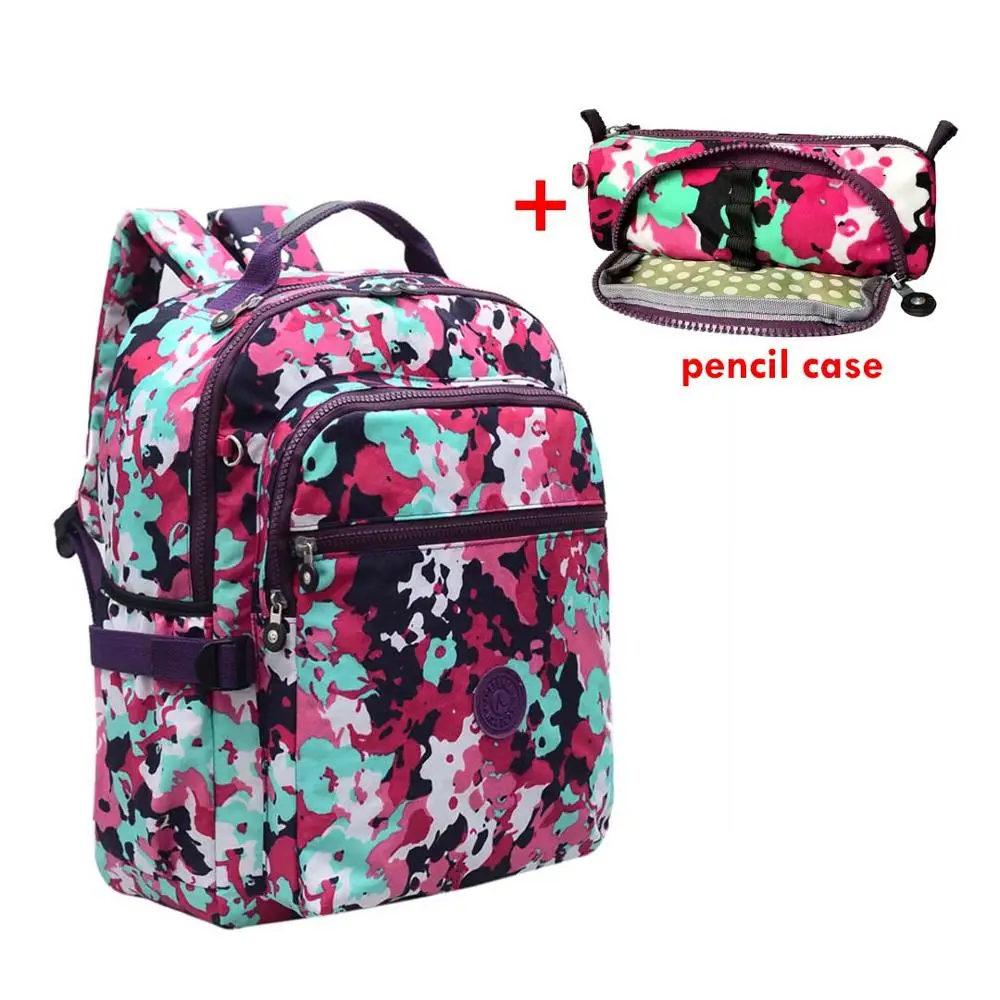 2 pieces Clouds ACEPERCH Повседневный школьный рюкзак для подростков Mochila Escolar дорожные школьные сумки рюкзак для ноутбука с брелок "Обезьяна" - Цвет: 2 pieces Clouds