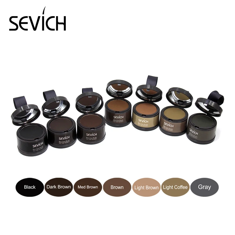 Sevich, 7 цветов, пушистая пудра для волос, тени для волос, пудра, естественное мгновенное покрытие, макияж, консилер для волос, покрытие, водонепроницаемый