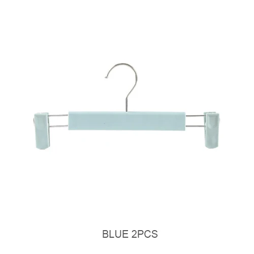 FURGERIN 2 шт./лот вешалка для одежды настенные пластиковые детские вешалки для одежды Вешалки для детской юбки вешалка с зажимами вешалка для одежды - Цвет: Blue 2PCS