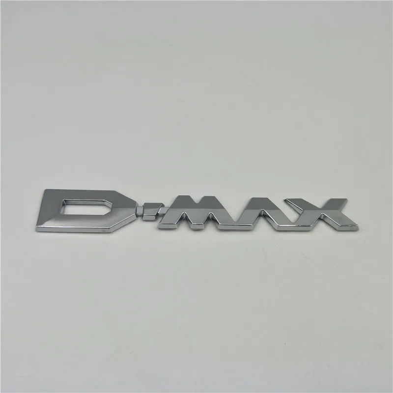 DMAX Логотип Эмблема для багажника задняя крышка значок наклейка для Isuzu D-Max pick Up 2011 - Название цвета: silver