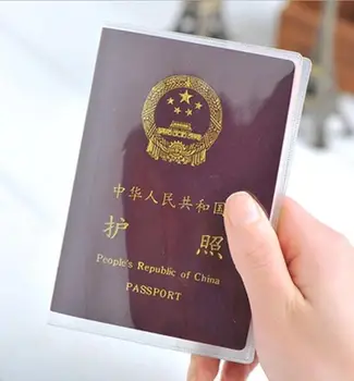 

2000pcs/lot Transparent Passport Cover Waterproof PVC ID Card Holders Simple Business Card Case Credit Card Holder Pouch