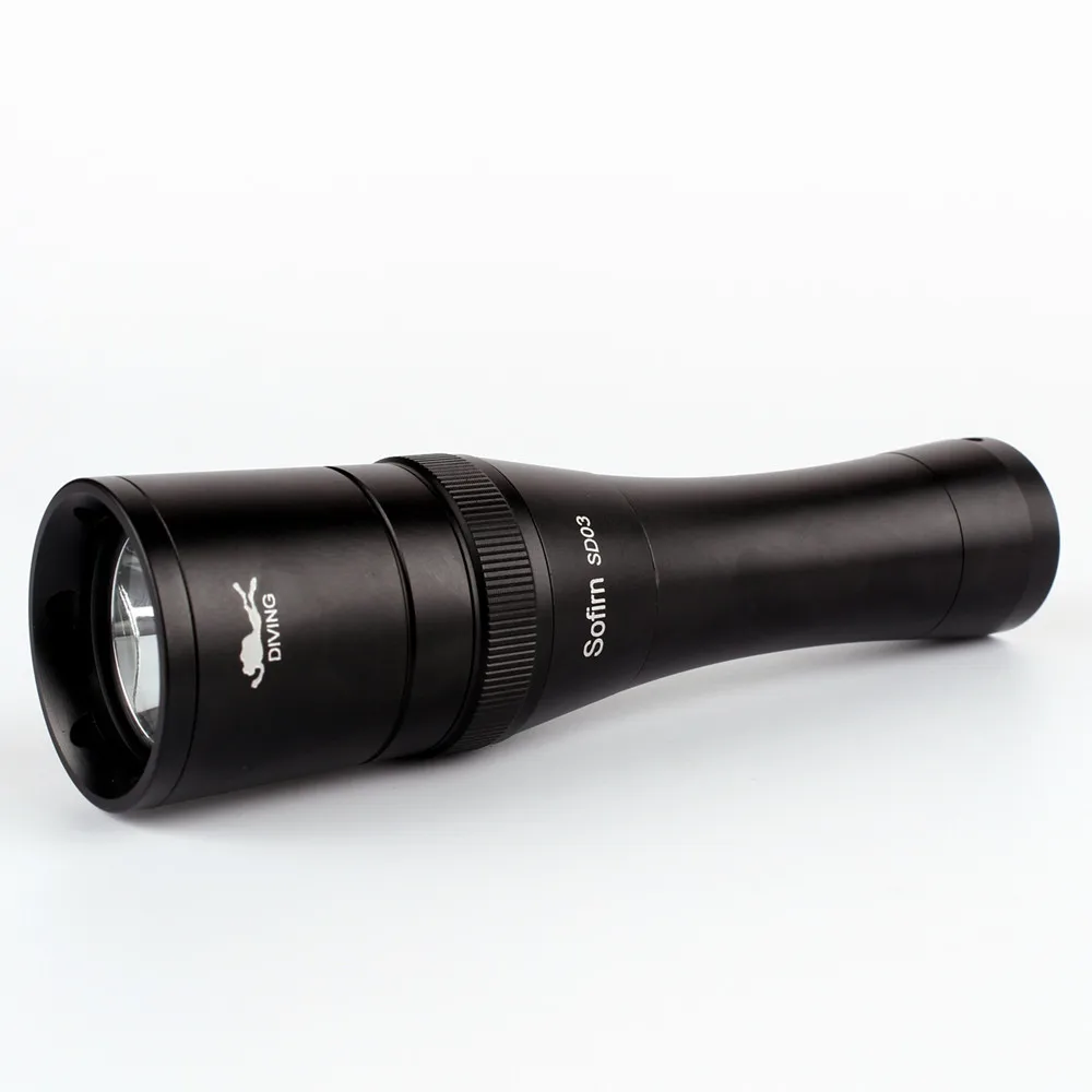  Sofirn SD03 Scuba Diving Flashlight 18650 Dive Light Torch Underwater Powerful Cree XM-L2 LED Flash - 32825380664