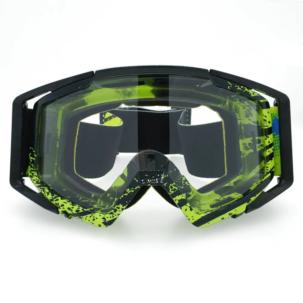 Black Green Clear Мотокросс шлем очки Мотокросс для кроссового мотоцикла шлемы защитные очки, очки Зеленый Рамки - Цвет: Black Green Clear