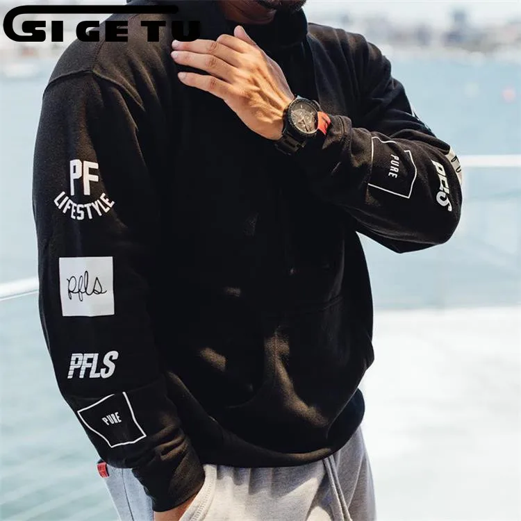 

2017 cotton Autumn And Winter new men's Long Sleeve Hooded Jacket sportswear Men cotton Windbreaker Jacket Coats Outwear