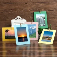 Hanging Paper Frame Kraft Multicolour Paper 10Pcs With Rope and Clips Photo Wall Rectangle 7 Inch Creative Decoration 2019 Hanging Paper Frame Kraft Multicolour Paper 10Pcs With Rope and Clips Photo Wall Rectangle 7 Inch Creative Decoration 2019