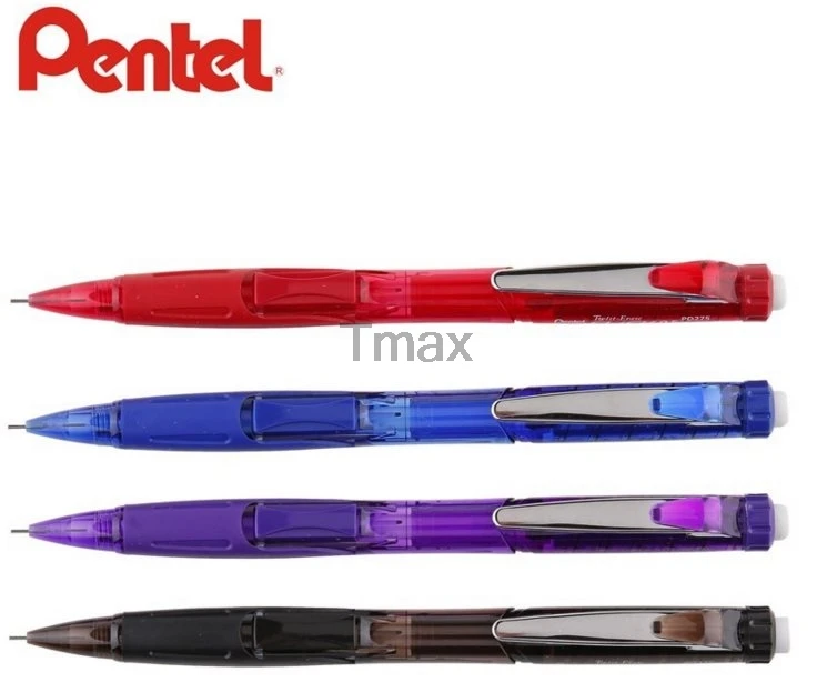 6 шт. Pentel PD275 механический карандаш 0,5 мм Бортовая Автоматическая карандашный ластик Япония 4 цвета письменные принадлежности Офисная& jack школьной