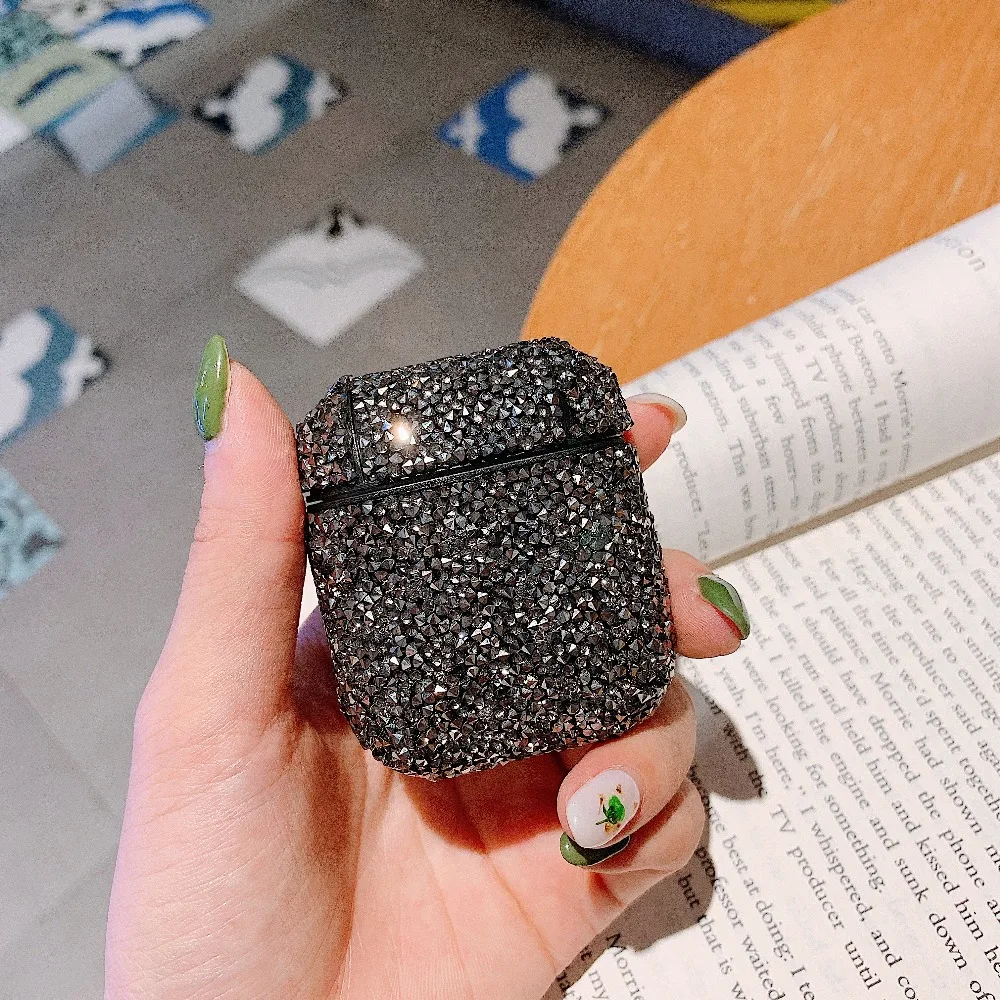 Shiny Rhinestone Case For Apple Airpods Bluetooth Wireless Earphone Korean Bling Powder Case For Airpods Cover Charging Box Case (11)
