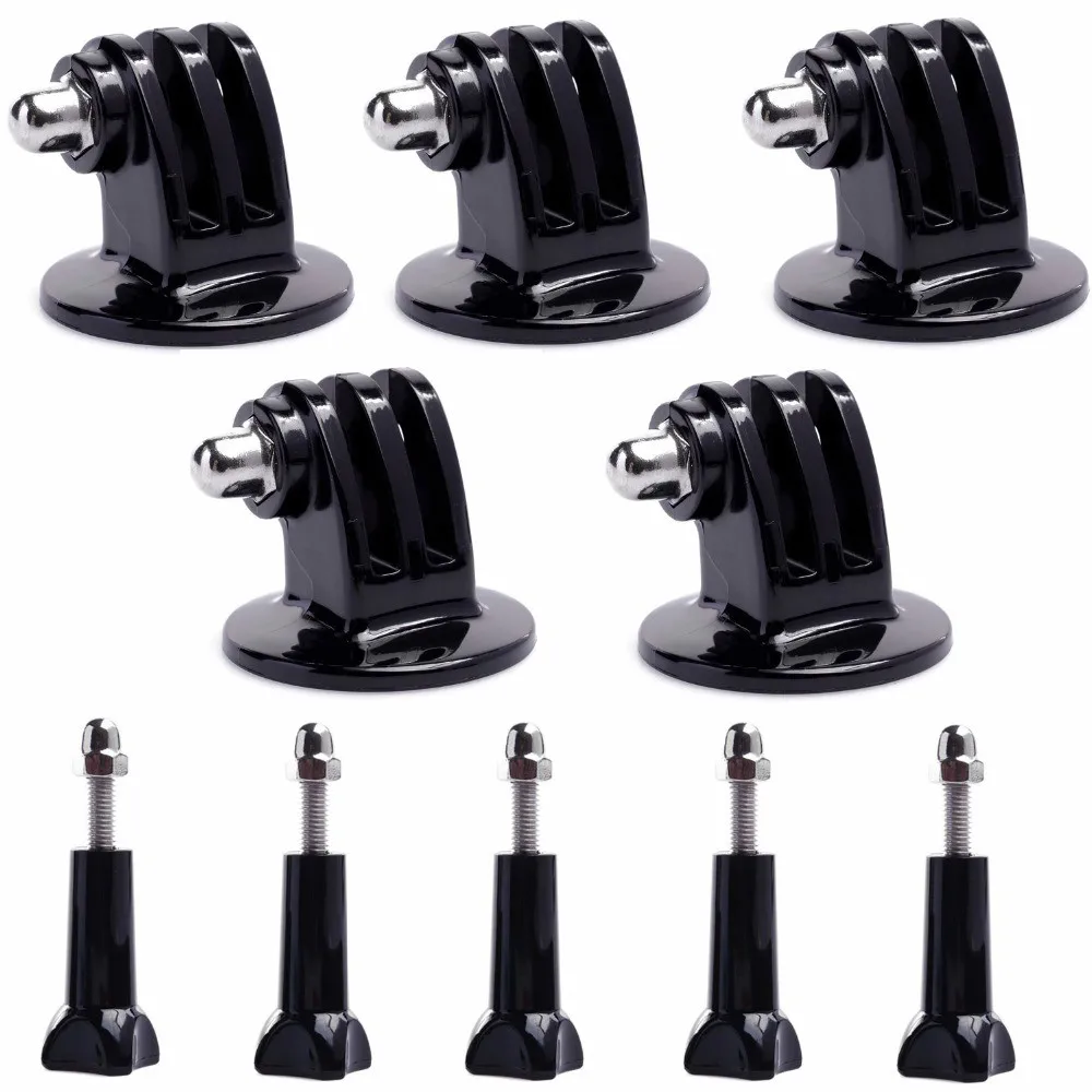 

Wrumava 5x Tripod Mount Adapter + Long Thumb Screw with Cap Blackripod Mount Adapter Kit Replacement for GoPro Hero 5 4 3