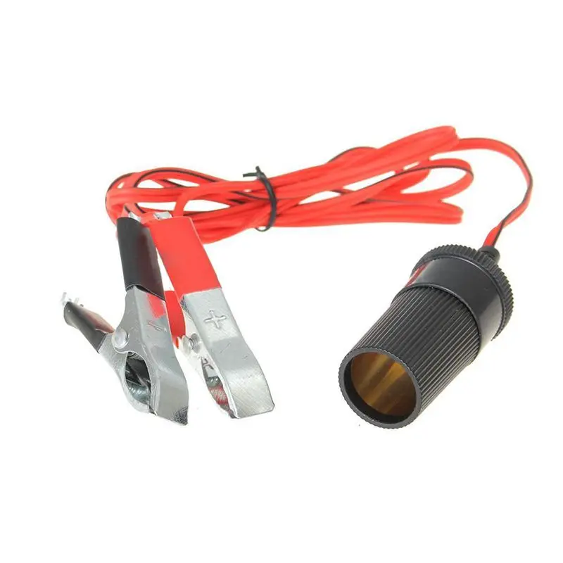 

12V car car battery clip clip outlet cigarette lighter adapter socket