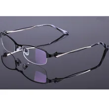 Женские модные очки для чтения, унисекс, половина оправы памяти, титан+ 75+ 100+ 125+ 150+ 175+ 2+ 250+ 3+ 350+ 375+ 4+ 425+ 450+ 475