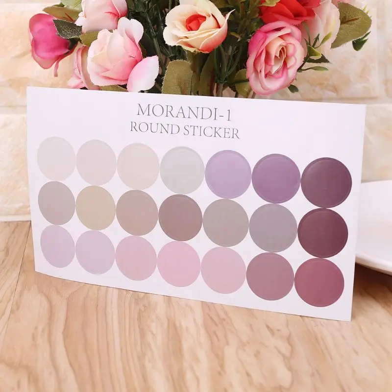 

1 Sheet 23mm Round Dot Label Self Adhesive Sealing Sticker Scrapbooking Diary Decor Office School Suppliers Crafts