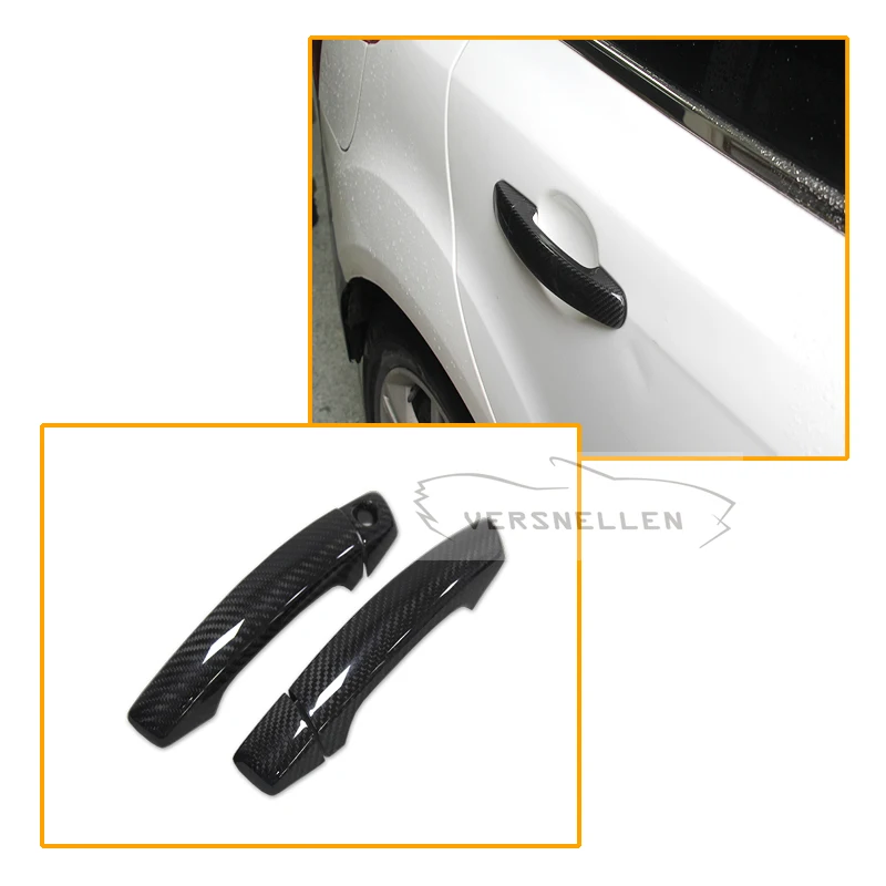 Аксессуары из углеродного волокна, дверные ручки для Ford Focus Mondeo 2005 2006 2007 2008 2009 2010 2011 2012 2013