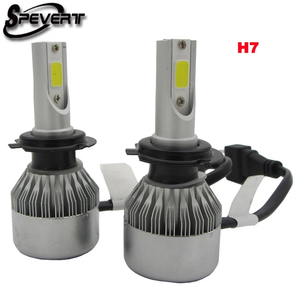 Автомобильная фара speedt D1S/D3S D2S/D4S H7 H1 H8/H9/H1 H4/9003 COB светодиодная Ampoule avant de voiture 110 Вт