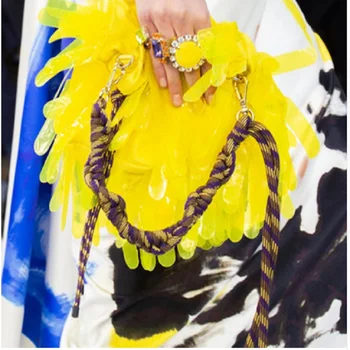 

INS Gradient Sequins Bags Brand Design Women Handbags Glitter Bling Summer Vest Shopping Bags Sequined Large Capacity Clutch Bag