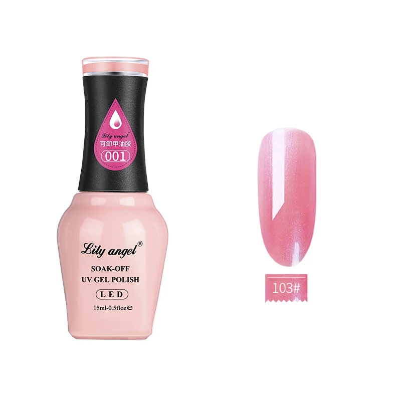 Lily Angel УФ-гель для ногтей 15 мл Nude Soak Off отполированный Гель-лак Декоративный Лак для ногтей 140 Цветов 73-108 - Цвет: 103